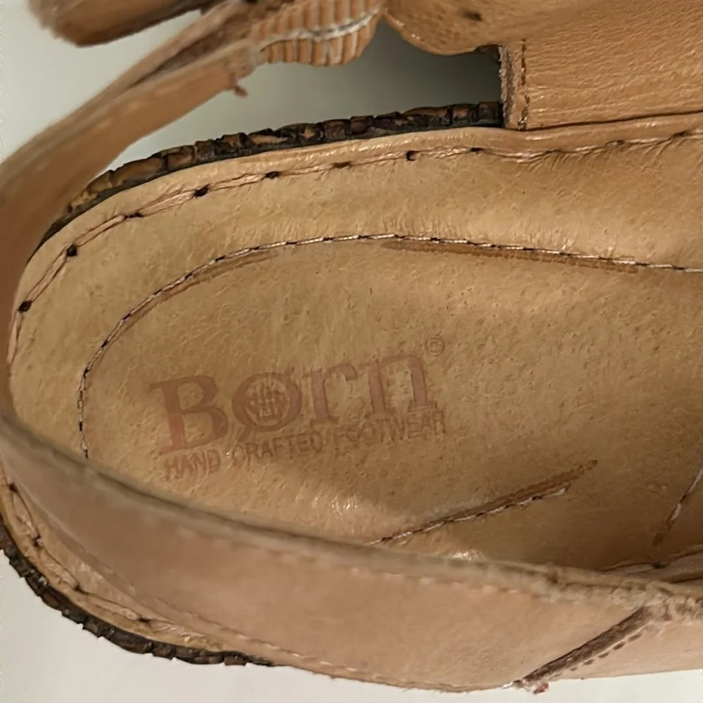 Born Leah strap neutral sandals 10